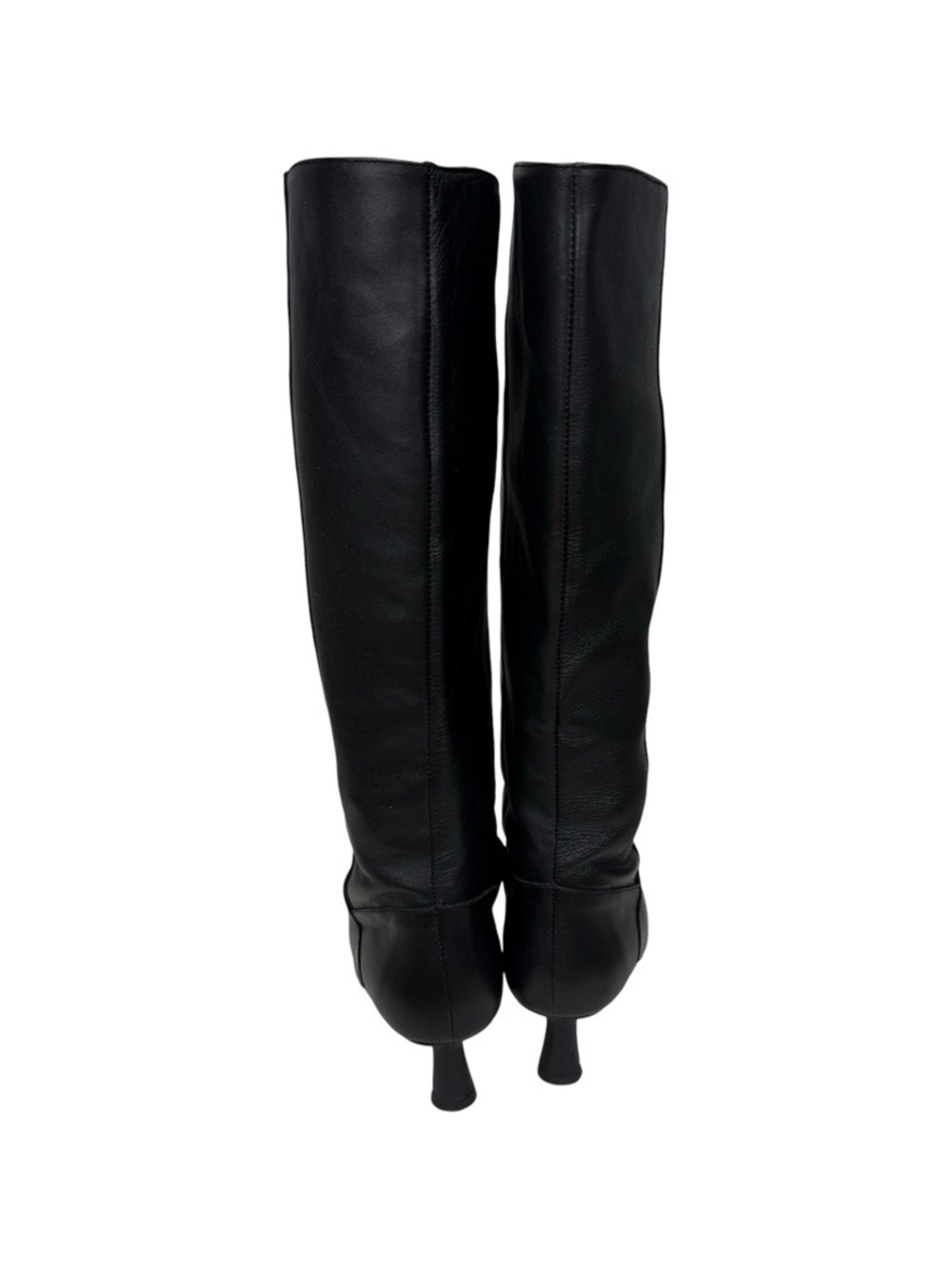 Anthropologie Pointed Toe Kitten Heel Knee High Boots - Picture 7 of 9